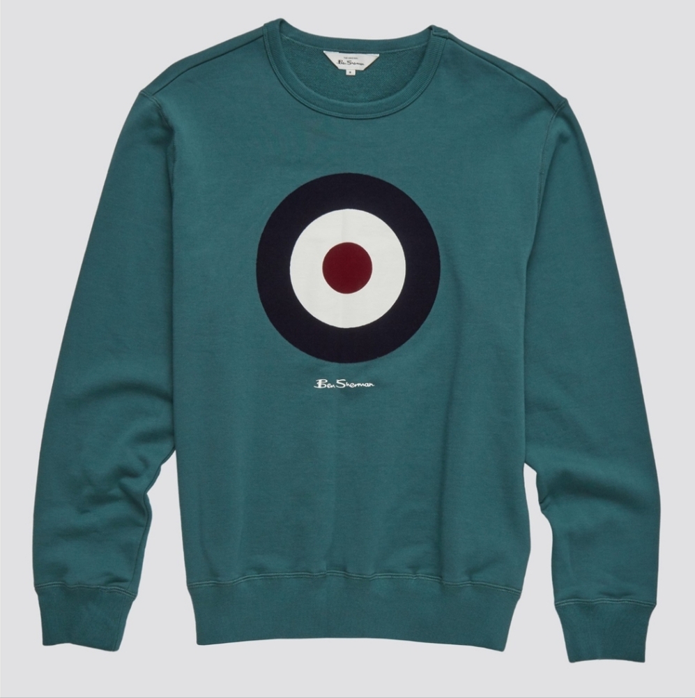 Ben Sherman Signature Target Graphic Crewneck Sweatshirt size L